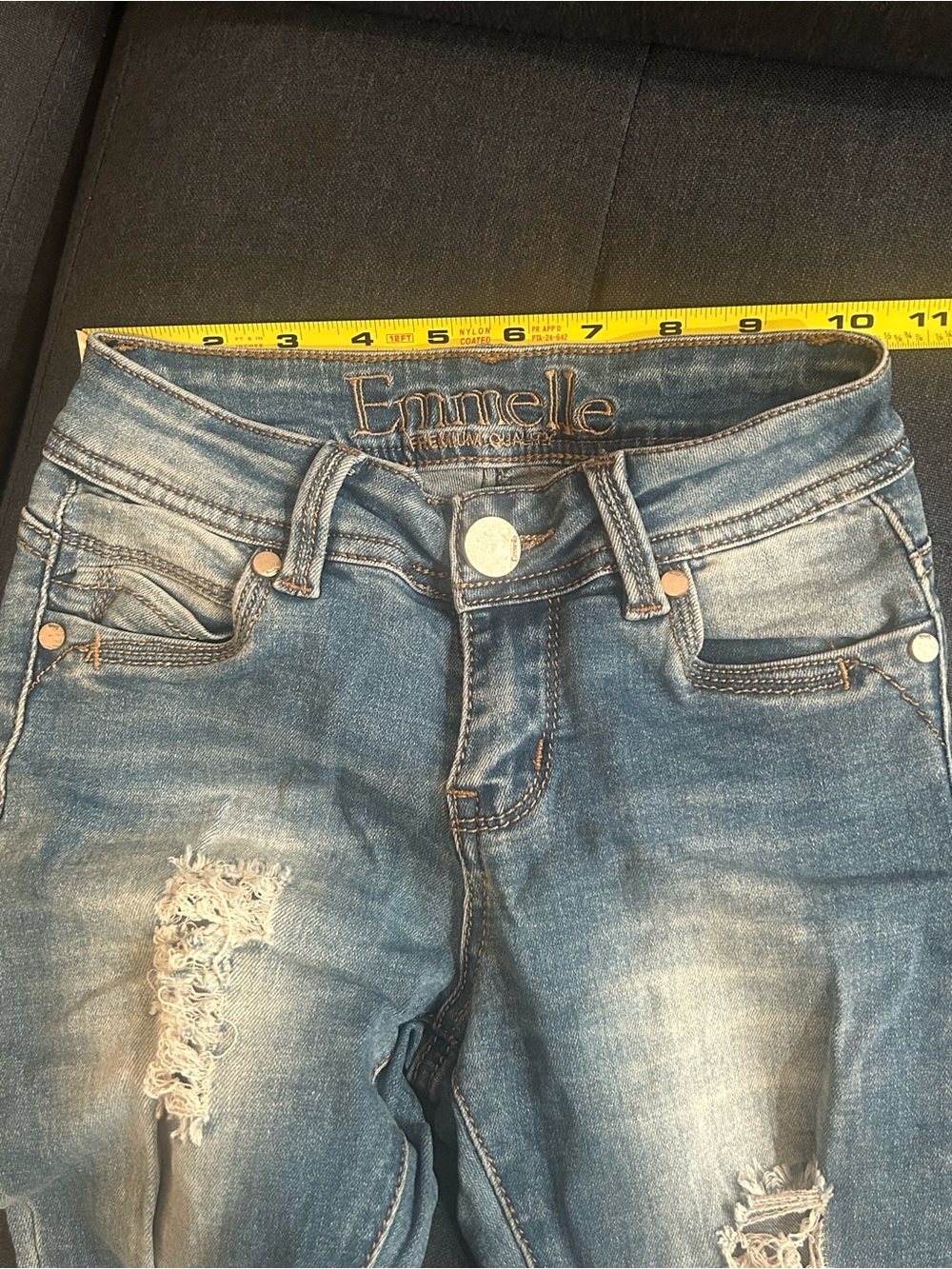 Kids  Distressed Blue Denim Jeans